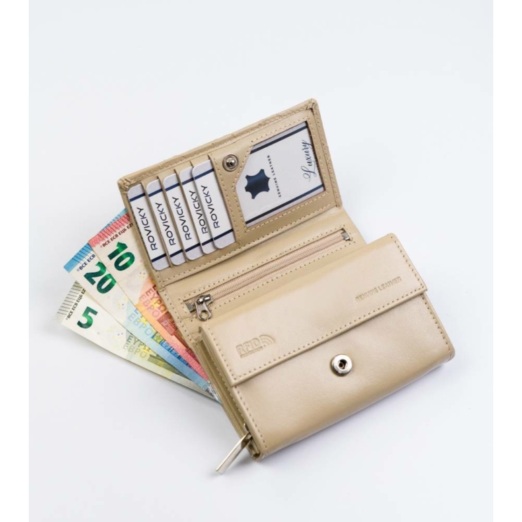 ROVICKY RFID bőr pénztárca R-RD-02-GCL-Q
