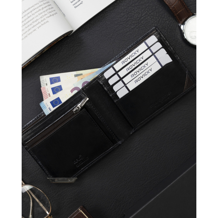ROVICKY RFID bőr pénztárca N993-RVTM-GN