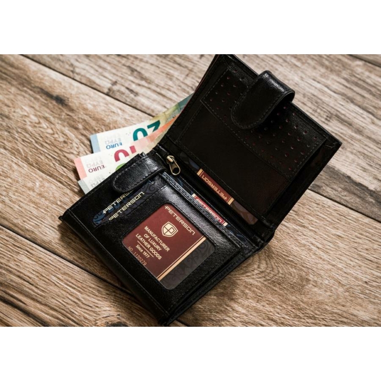 Peterson bőr RFID pénztárca PTN 317ZA-5866