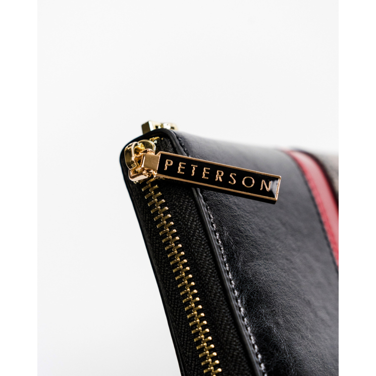 PETERSON PTN ST-781 Fekete RFID bőr pénztárca