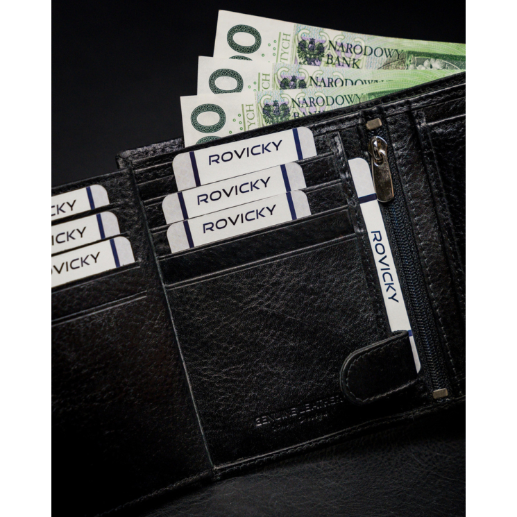 ROVICKY N4-ISR-BP RFID bőr pénztárca