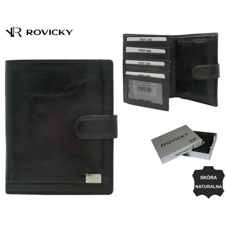 ROVICKY bőr RFID pénztárca PC-108L-BAR