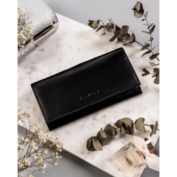 Női bőrtárca R-RD-35-GCL BLACK