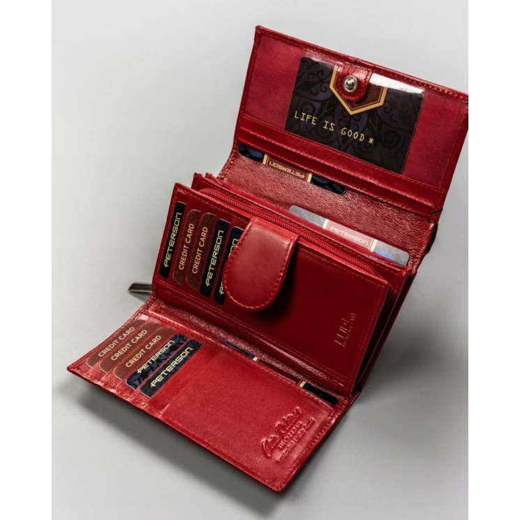 PETERSON PTN RD-21-GCL-Y RFID bőr pénztárca