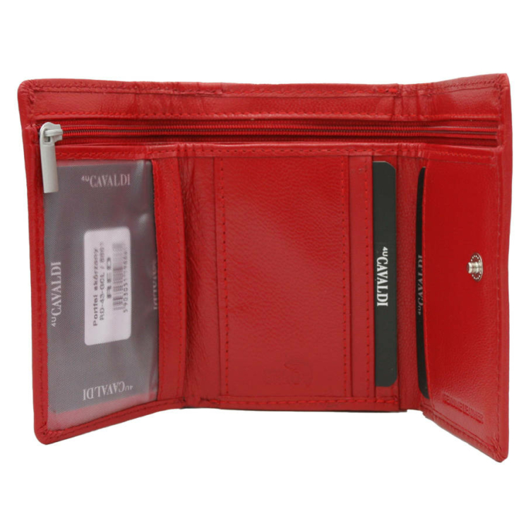 Bőr pénztárca RD-43-GCL RED