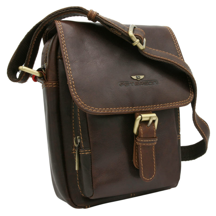 Bőr táska PTN TB-012-COM BLACK