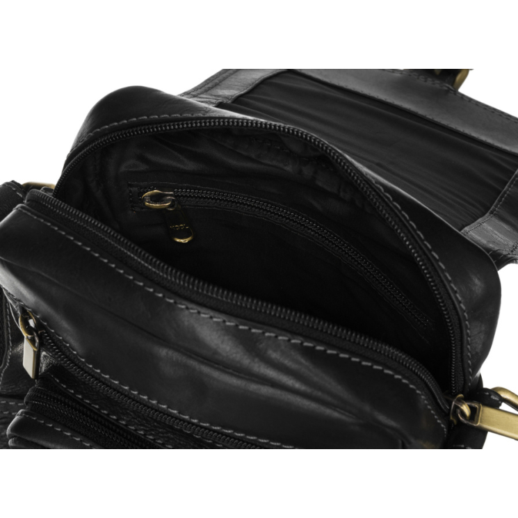 Bőr táska PTN TB-012-COM BLACK
