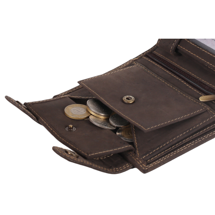 Bőr pénztárca 2901-BIC BROWN