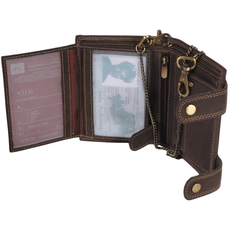 Bőr pénztárca 2901-BIC BROWN