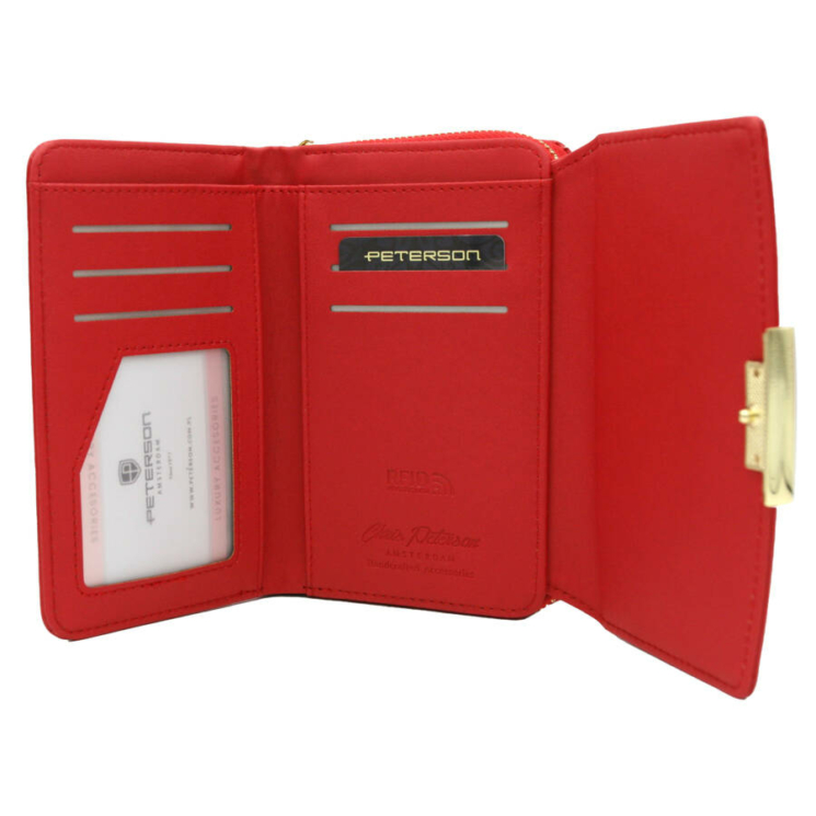 PETERSON PTN 001-BH RFID öko-bőr pénztárca