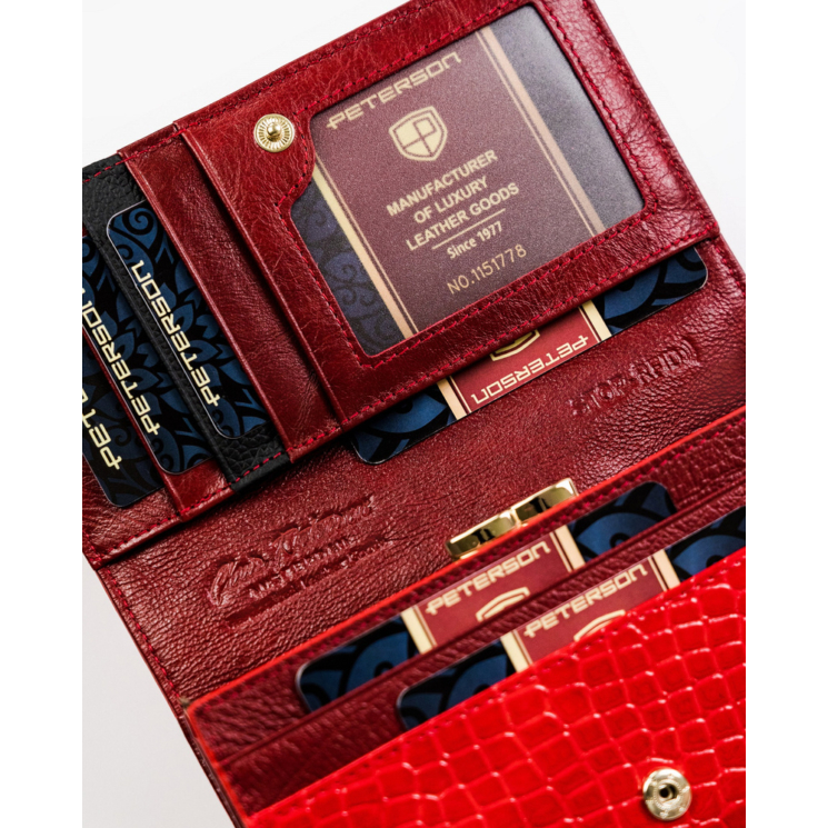 PETERSON PTN MC-466 RFID bőr pénztárca