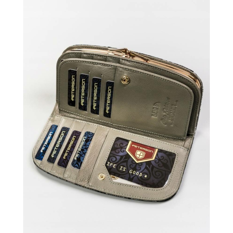 PETERSON PTN 42123-ONBF RFID bőr pénztárca