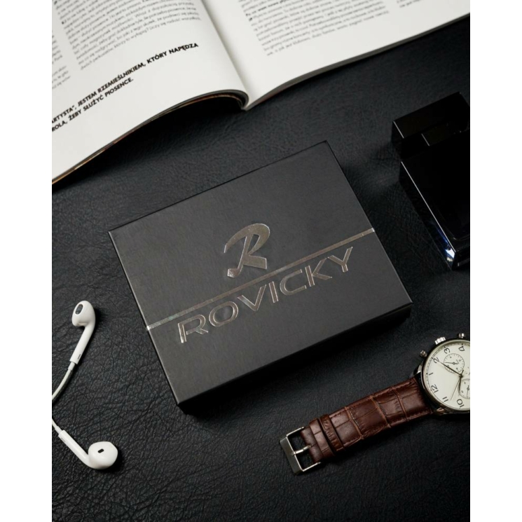 RFID bőrtárca ROVICKY N4-CMC Fekete