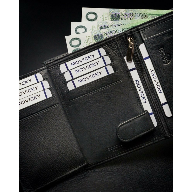 ROVICKY RFID bőr pénztárca N4-PZ-CCR-RFID