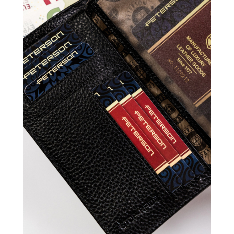 PETERSON PTN BC-603 RFID bőr pénztárca
