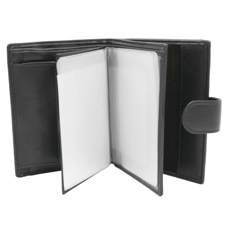 Férfi PU+bőr pénztárca M302BL-PU-6878 fekete