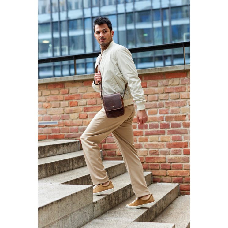 Férfi bőrtáska PTN TB-708-COM Cognac