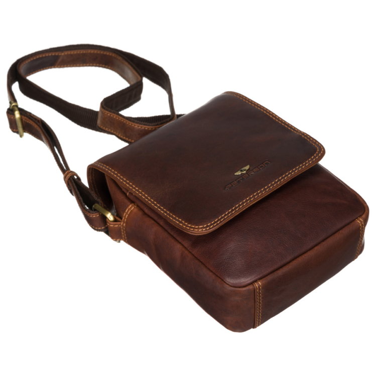 Férfi bőrtáska PTN TB-708-COM Cognac