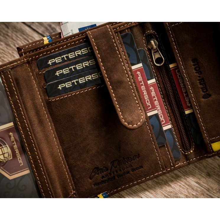 PETERSON PTN 303-P-UP UA RFID bőr pénztárca