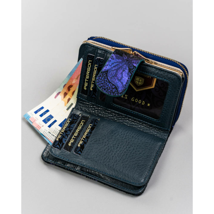 Bőr RFID pénztárca PETERSON PTN 425214-ONBF