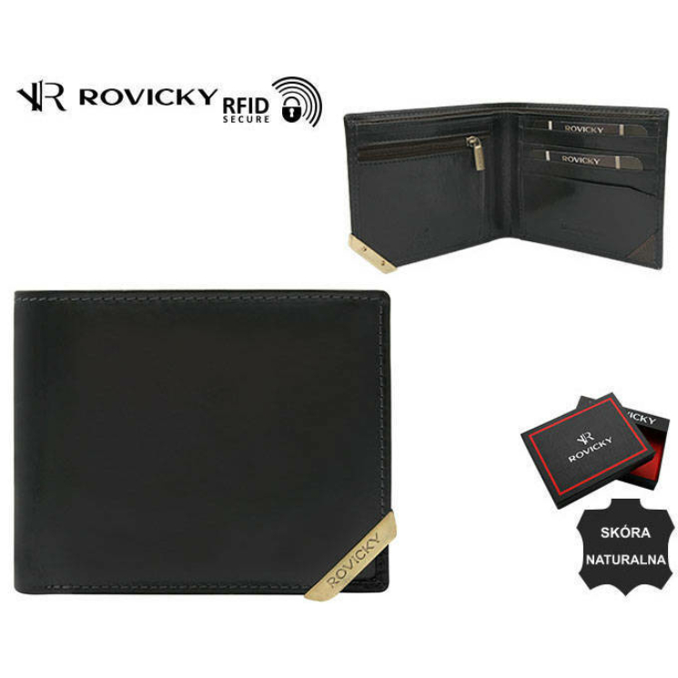 ROVICKY RFID bőr pénztárca N993-RVTM-GL