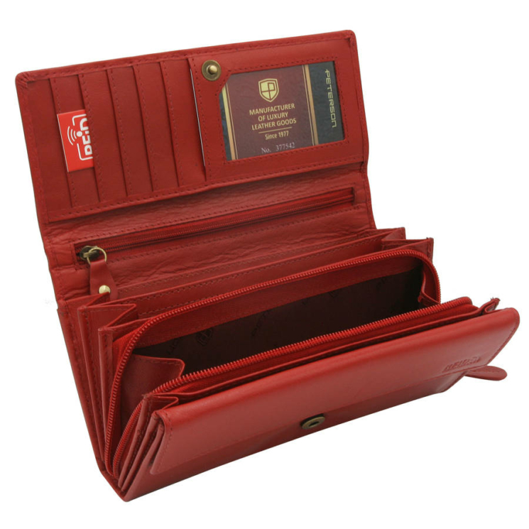 Bőr pénztárca PTN 439-GON-5996 RED