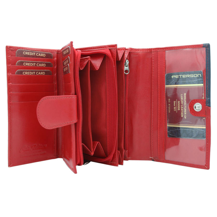 PETERSON PTN RD-21-GCL-Y RFID bőr pénztárca