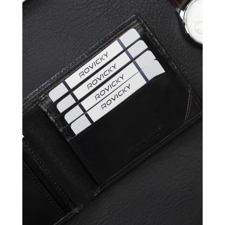 ROVICKY RFID bőr pénztárca N993-RVTM-GN