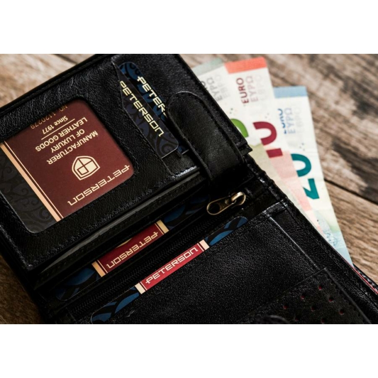 Peterson bőr RFID pénztárca PTN 317ZA-5866