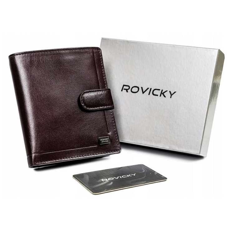 ROVICKY bőr RFID pénztárca PC-106L-BAR