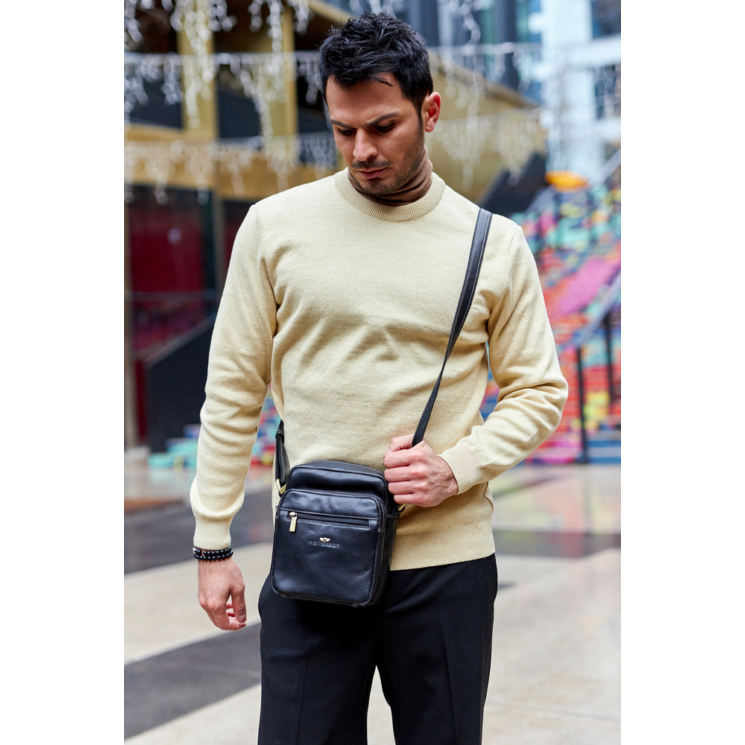 Bőr táska PTN TB-011-COM BLACK