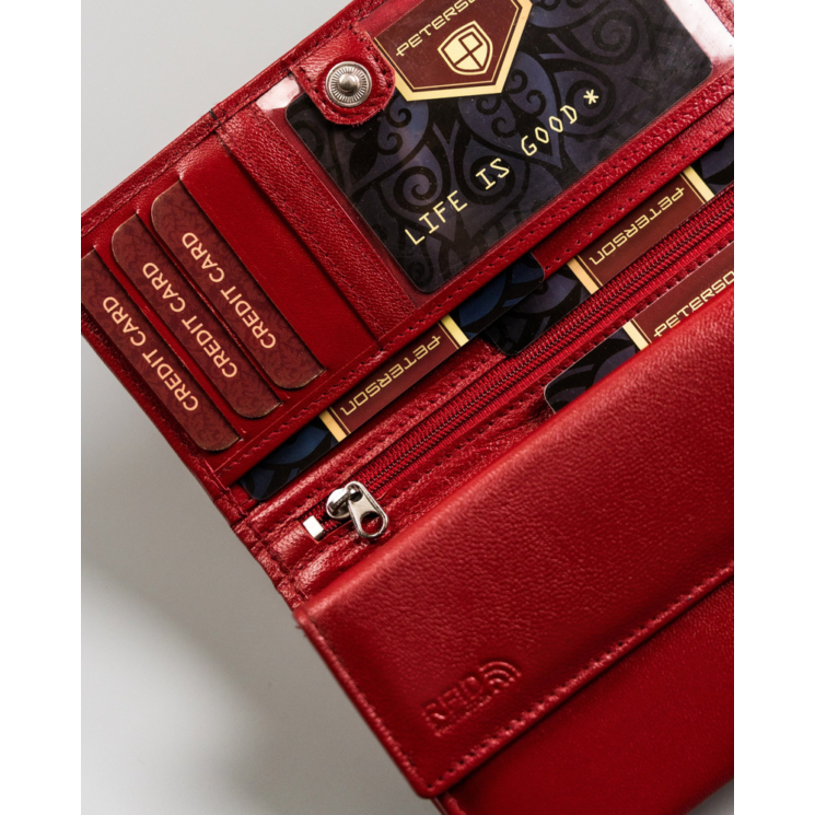 PETERSON PTN RD-08-GCL-S RFID bőr pénztárca