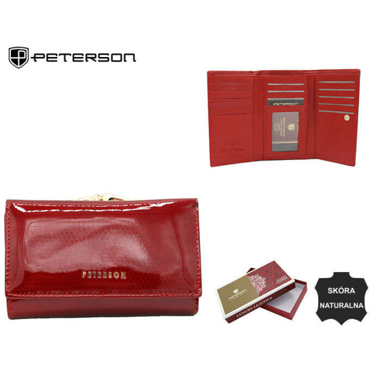 PETERSON PTN 42108-SBR RFID bőr pénztárca