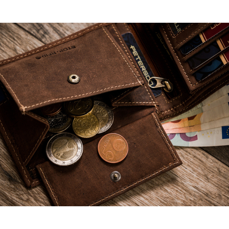 PETERSON PTN 304-P-UP UA RFID bőr pénztárca