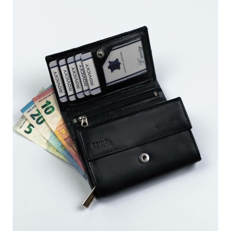 ROVICKY RFID bőr pénztárca R-RD-02-GCL-Q