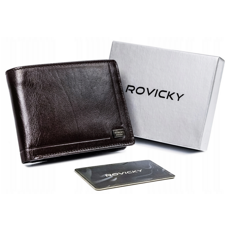 ROVICKY bőr RFID pénztárca PC-103-BAR