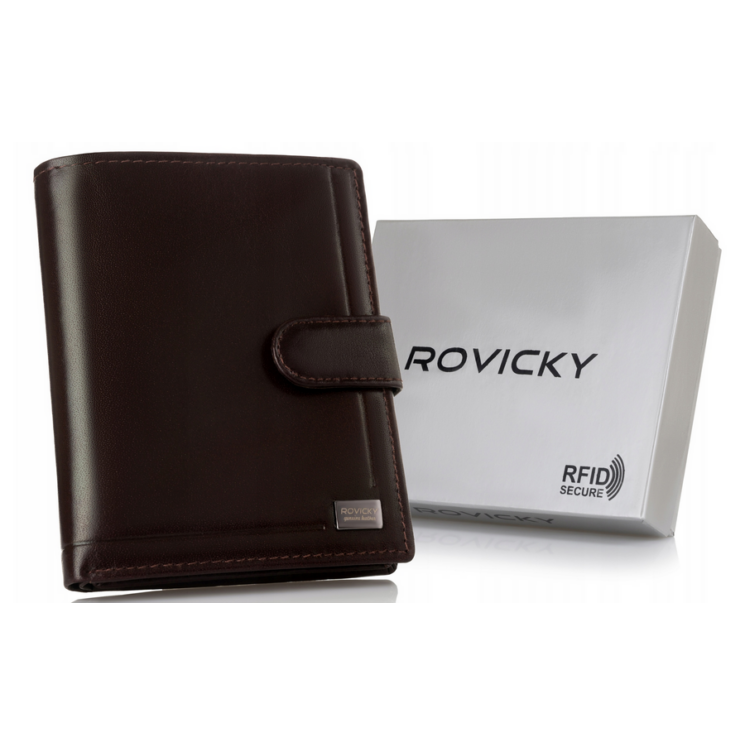 ROVICKY bőr RFID pénztárca PC-108L-BAR