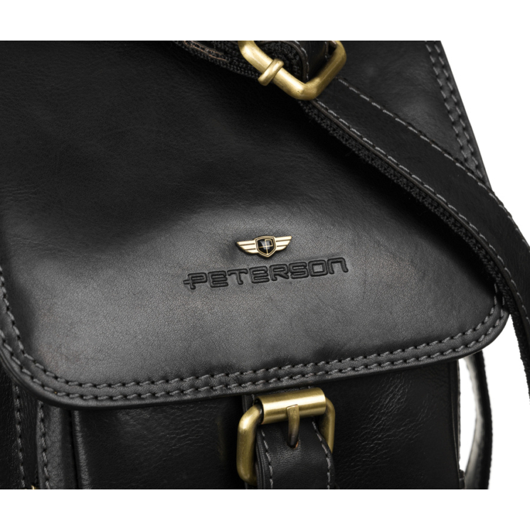 Bőr táska PTN TB-012-COM BLACK