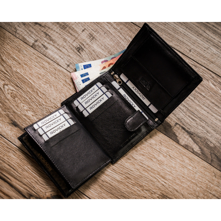 Férfi RFID bőr pénztárca ROVICKY R-RM-10-GCL