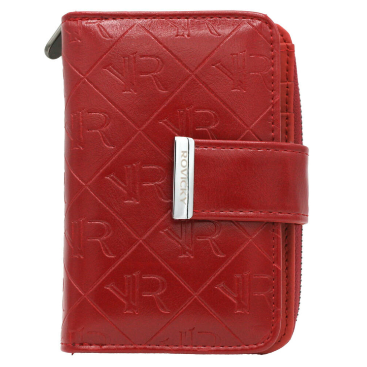 Női pénztárca bőr+PU RPX-31-PMT Red