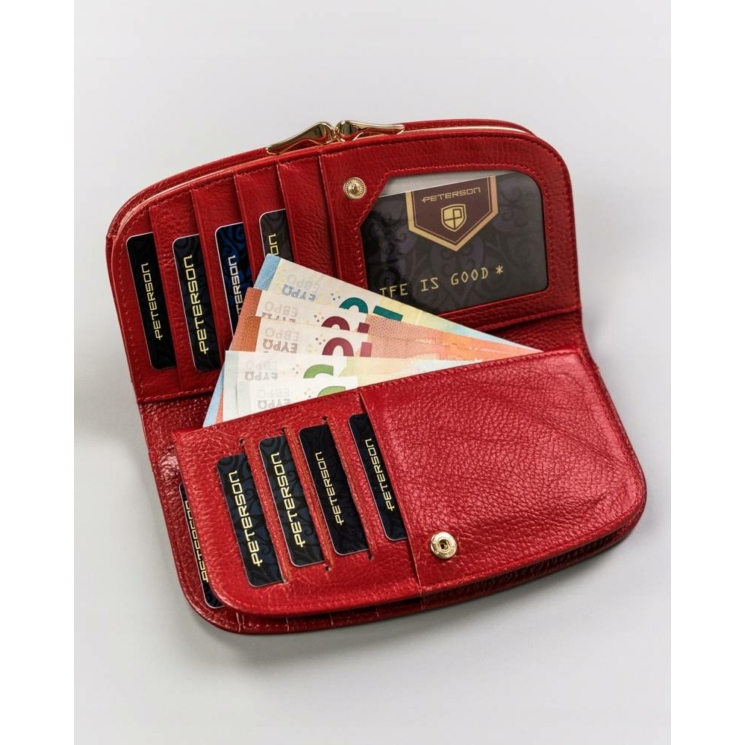 PETERSON PTN 42123-SG RFID bőr pénztárca