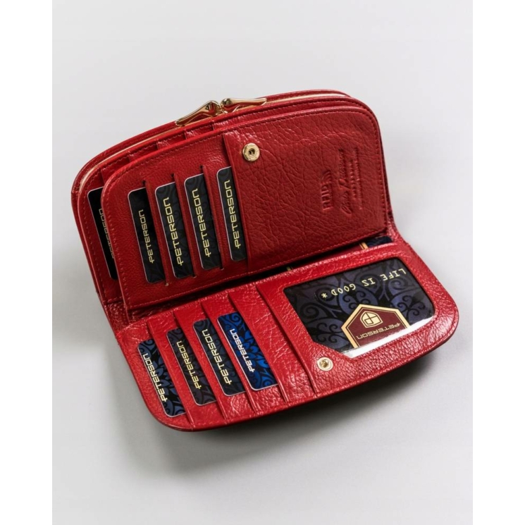 PETERSON PTN 42123-SG RFID bőr pénztárca