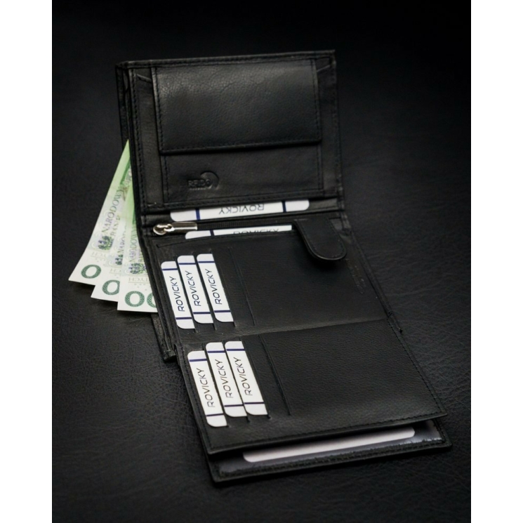 ROVICKY RFID bőr pénztárca N4-PZ-CCR-RFID