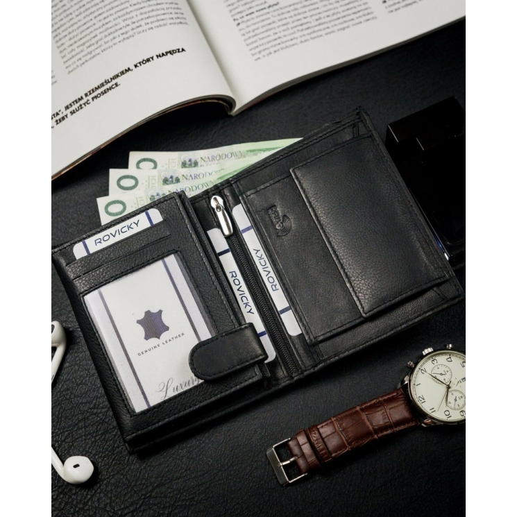 ROVICKY RFID bőr pénztárca N4-PZ-CCR-RFID