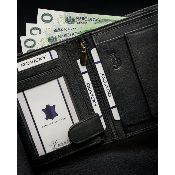 ROVICKY RFID bőr pénztárca N4-PZ-CCR-RFID