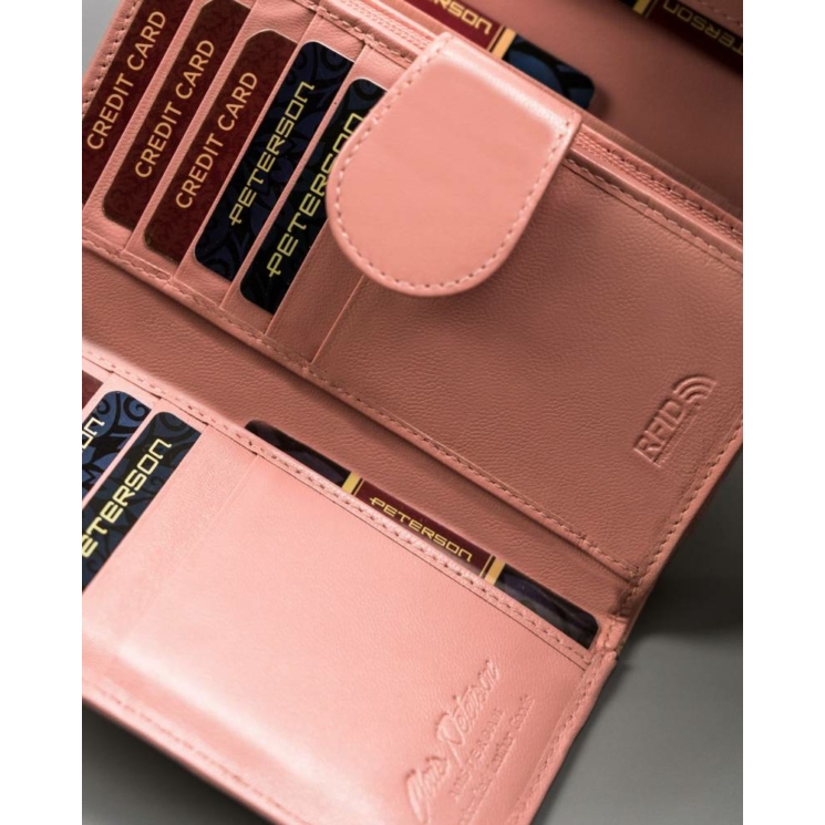 PETERSON PTN RD-21-GCL-Y RFID bőr pénztárca