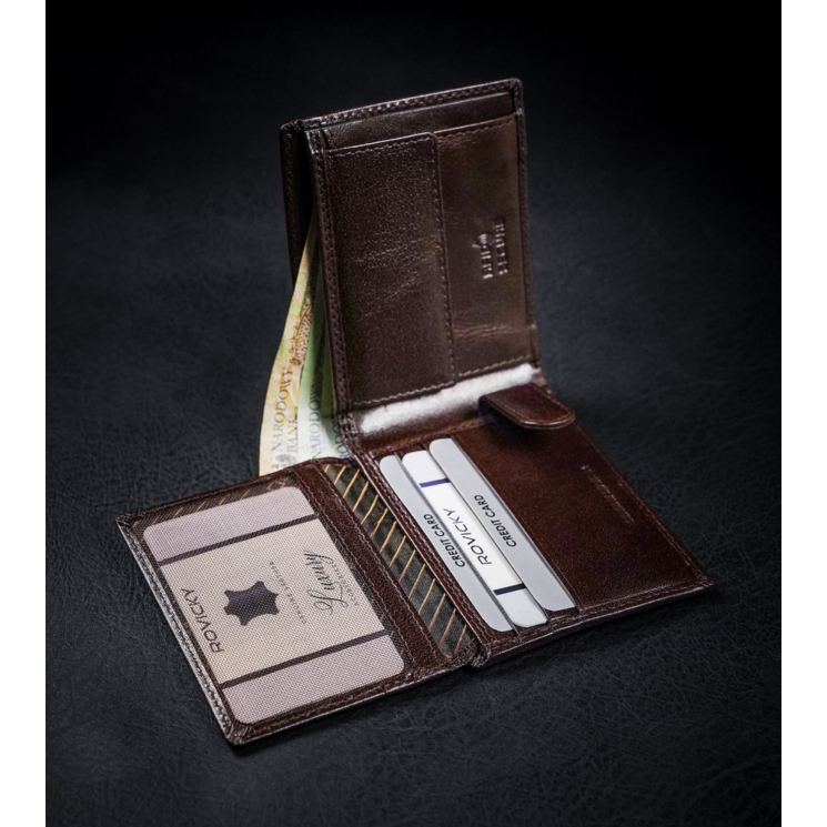 Rovicky férfi RFID bőr pénztárca CPR-021-BAR