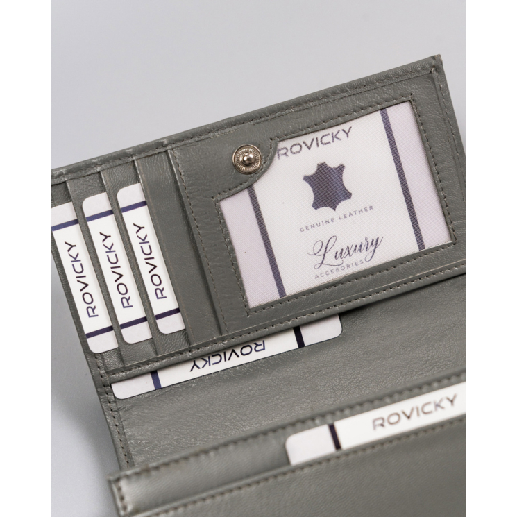 CAVALDI RFID bőr pénztárca RD-22-GCL-0887 SZÜRKE