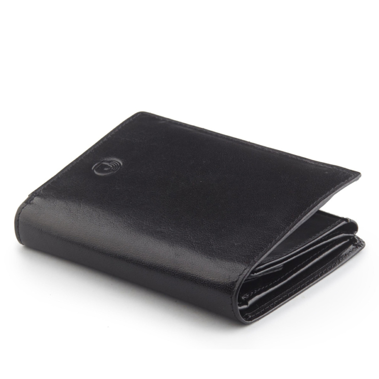 PETERSON PTN 324 2-1-1 FEKETE RFID bőr pénztárca