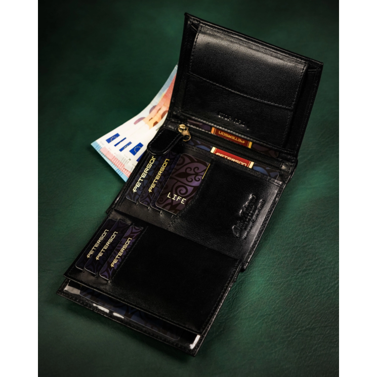 RFID bőrtárca PTN 317-P Fekete